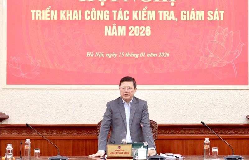 Triển khai nghiêm túc, hiệu quả công tác kiểm tra, giám sát năm 2026